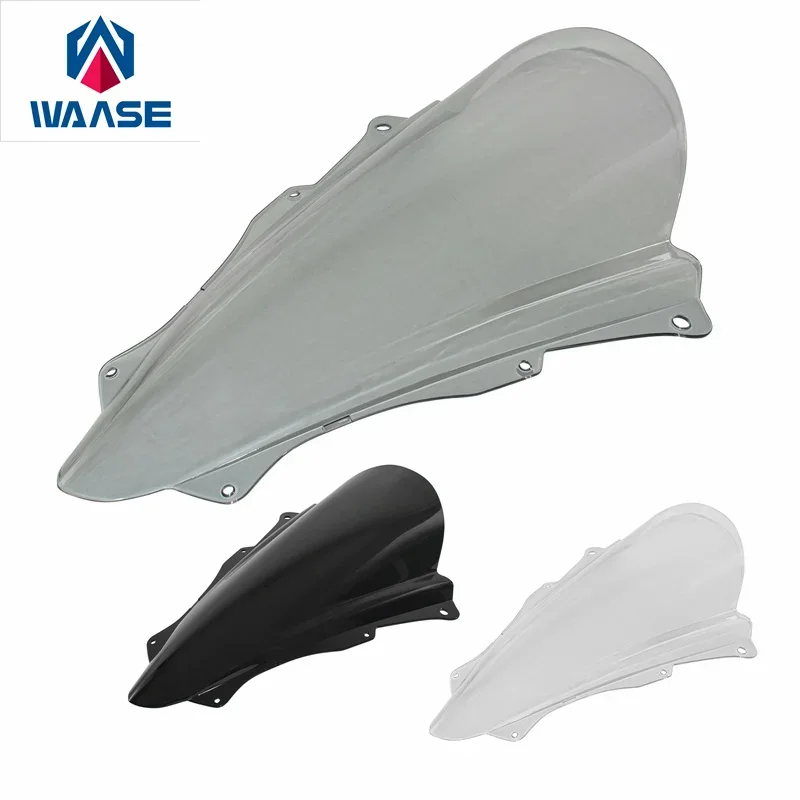 WAASE ZX4R ZX4RR ZX25R Windscreen Windshield Wind Deflector Shield Screen Visor Glass For Kawasaki Ninja ZX-25R ZX-4RR 2023 2024