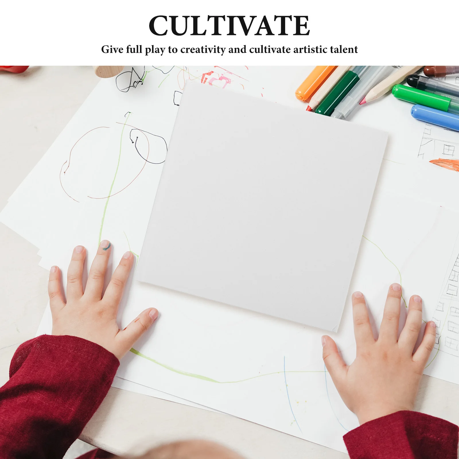 2Pcs Blank Drawing Book Hardcover for Artists DIY Sketchpad Art Journal Sketch Book Notebook Notebook Blank Journal