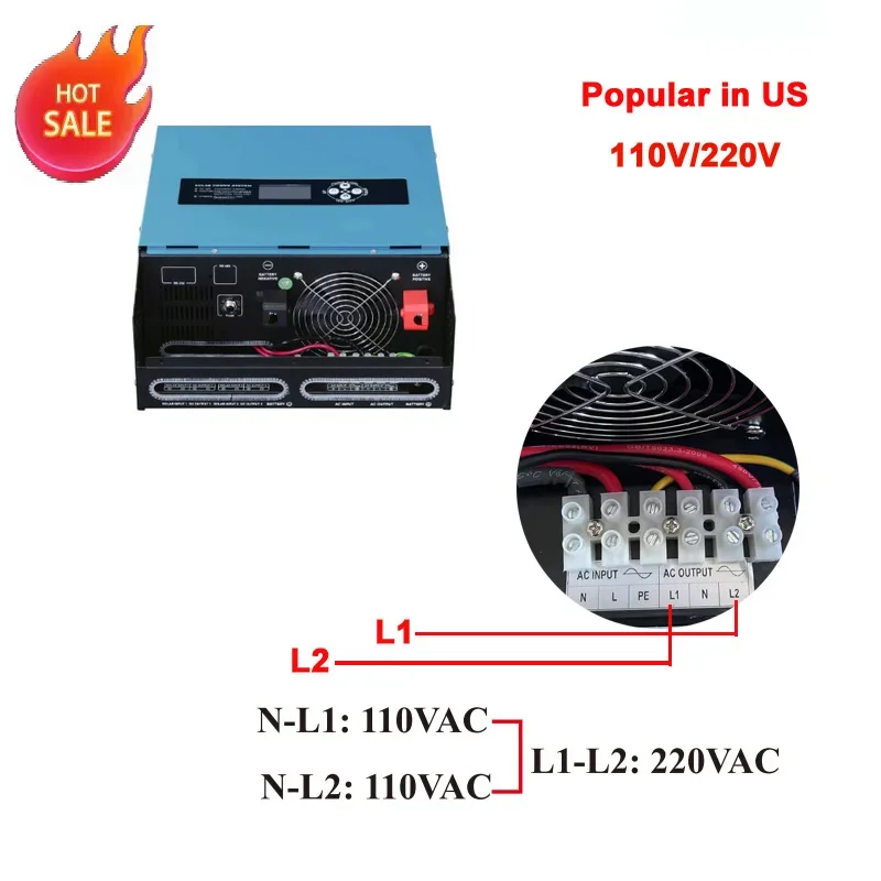 pure sine wave  inverter  with lcd display 12v to 120v  inverter 1KW 2KW 3KW 5KW 6KW 110V 220V Solar inverter