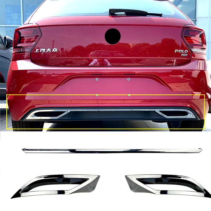 

Suitable For Volkswagen Polo Mk6 2018-2024 Polo Plus Polo Tail Lip Electroplating Tail Throat Frame Bright Strip Restoration