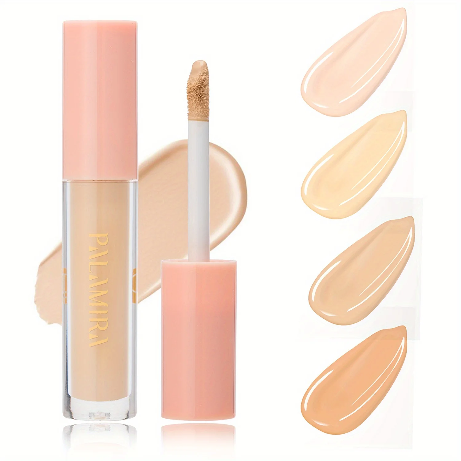 Corrector de cobertura total de larga duración, 6 colores, mate, resistente al agua, de ojeras, corrector de ojos y cuerpo, de larga duración y no tóxico