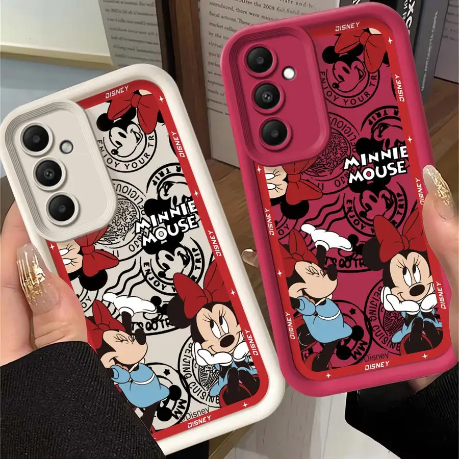 Disney Minnie Mouse Phone Case for Samsung Galaxy A71 A21s A13 A51 A12 A04s A50s A11 A05s A31 A03 A30 A06 Cover Silicon