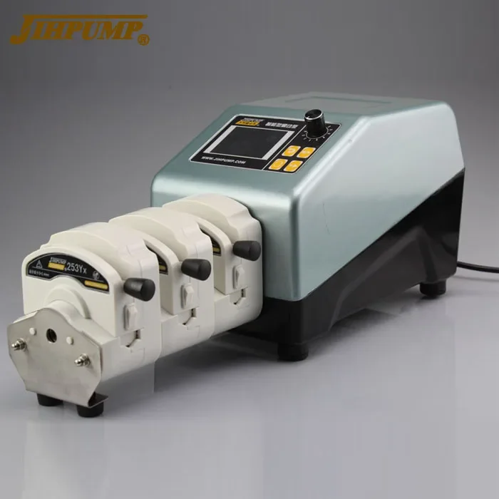 

JIHPUMP Small Industrial Multi Channel Peristaltic Pump kz25 yz35 Water Liquid Dosing Viscous Fluid Transfer Dispensing Pumps