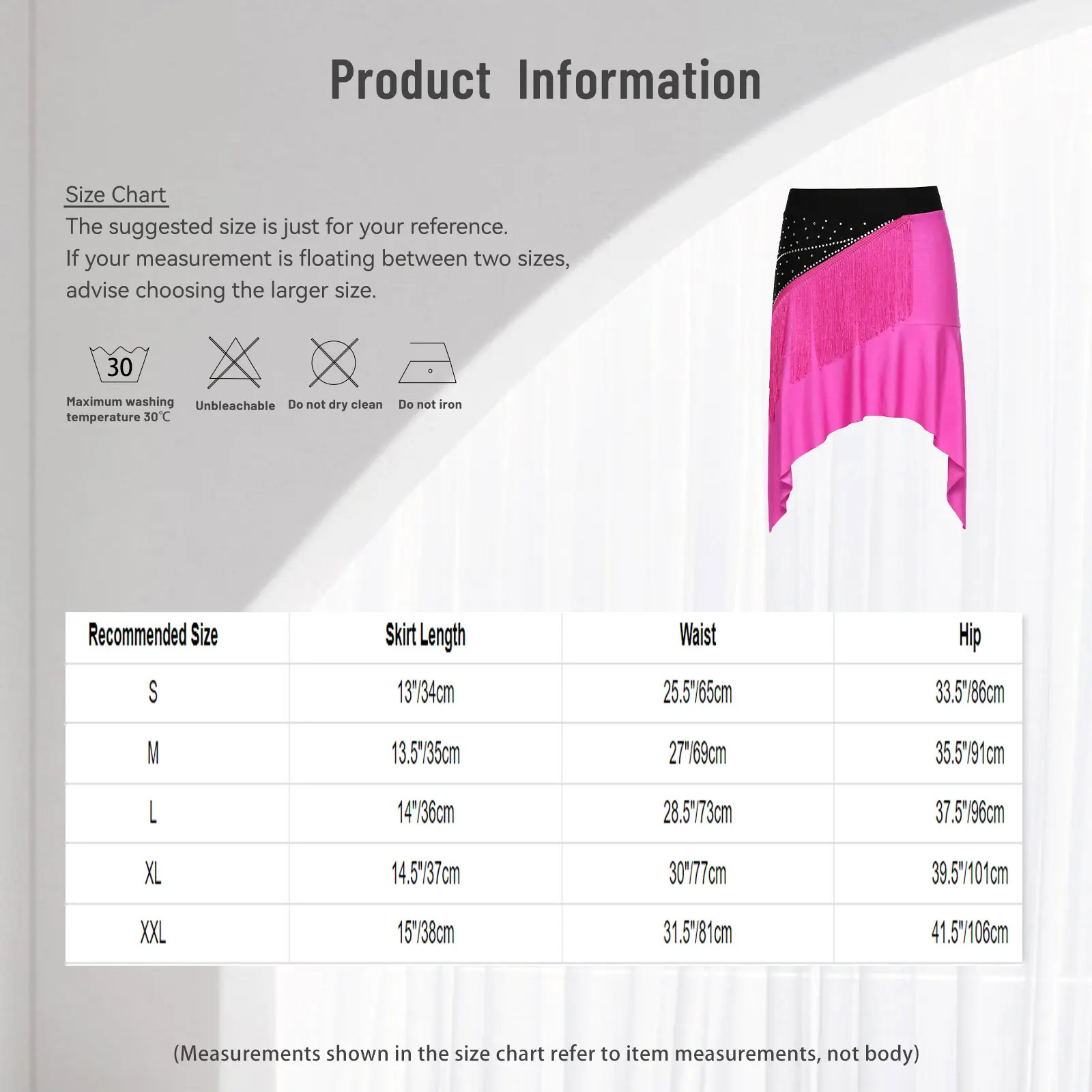 

Women Latin Cha-cha Rumba Salsa Tango Dance Skirts Performance Competition Costume Rhinestones Tassel Dancewear Tap Jazz Skirts
