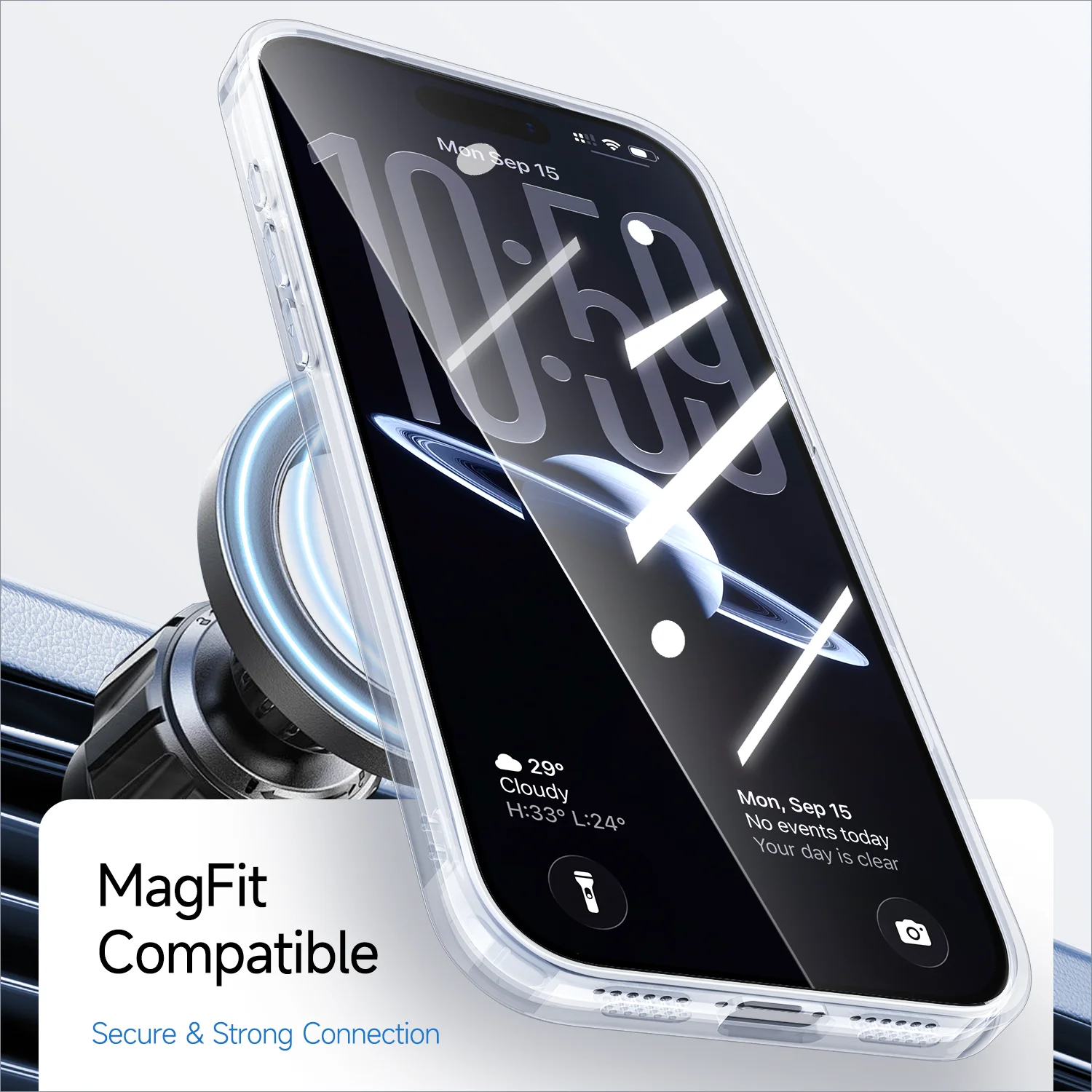 Original Magnetic Case For iPhone 17 Pro Max Clear Pc Anti-Scratch Non-Slip For iPhone 17 Air Shockproof Cover