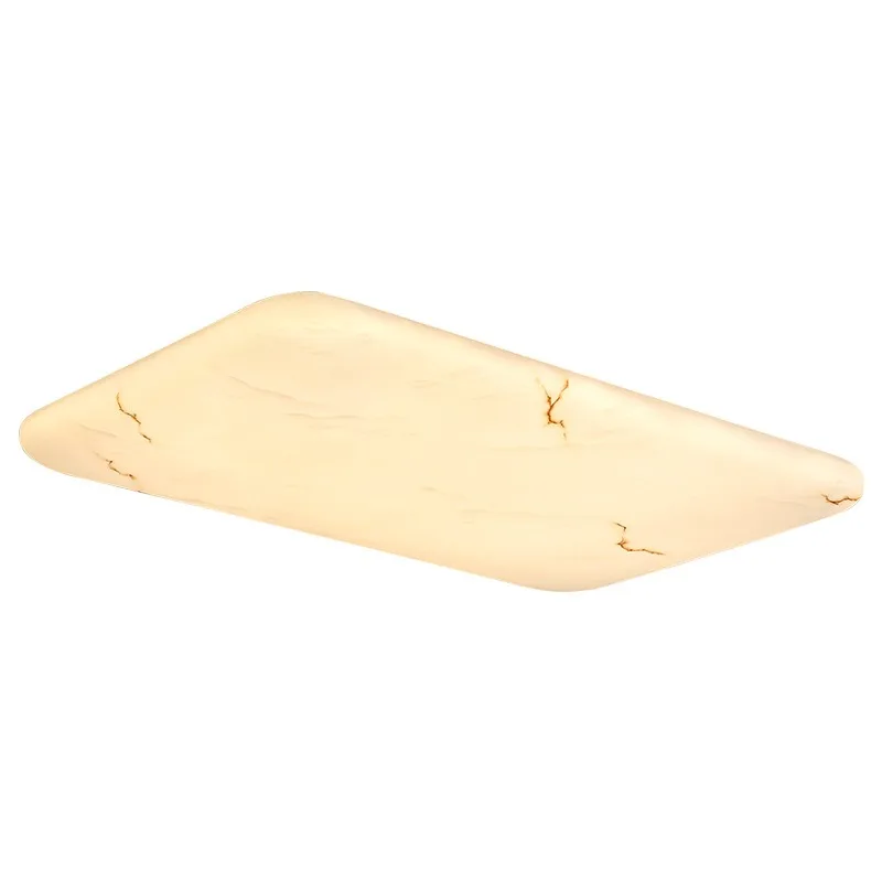 Living room ceiling lamp cream wind imitation marble high-end texture bedroom dining room whole house lamp Q5 iron Jinglian