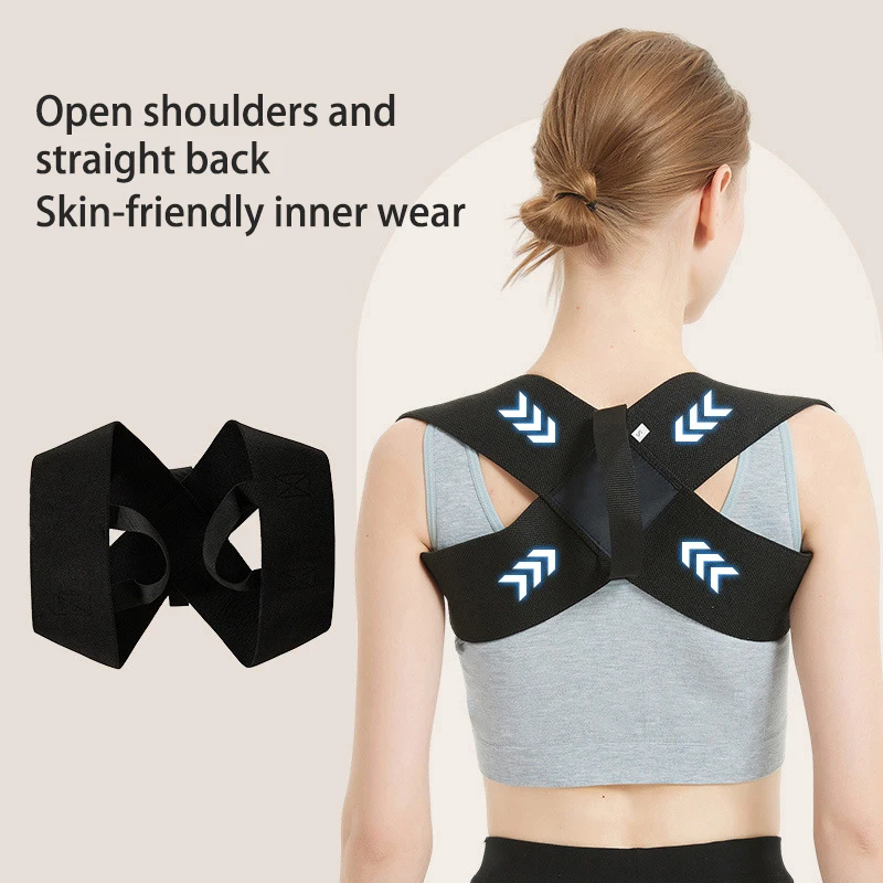 Invisible Back Posture Corrector Trainer Adjustable Shoulder Brace Straight Holder Clavicle Support For Men Women Adult Children