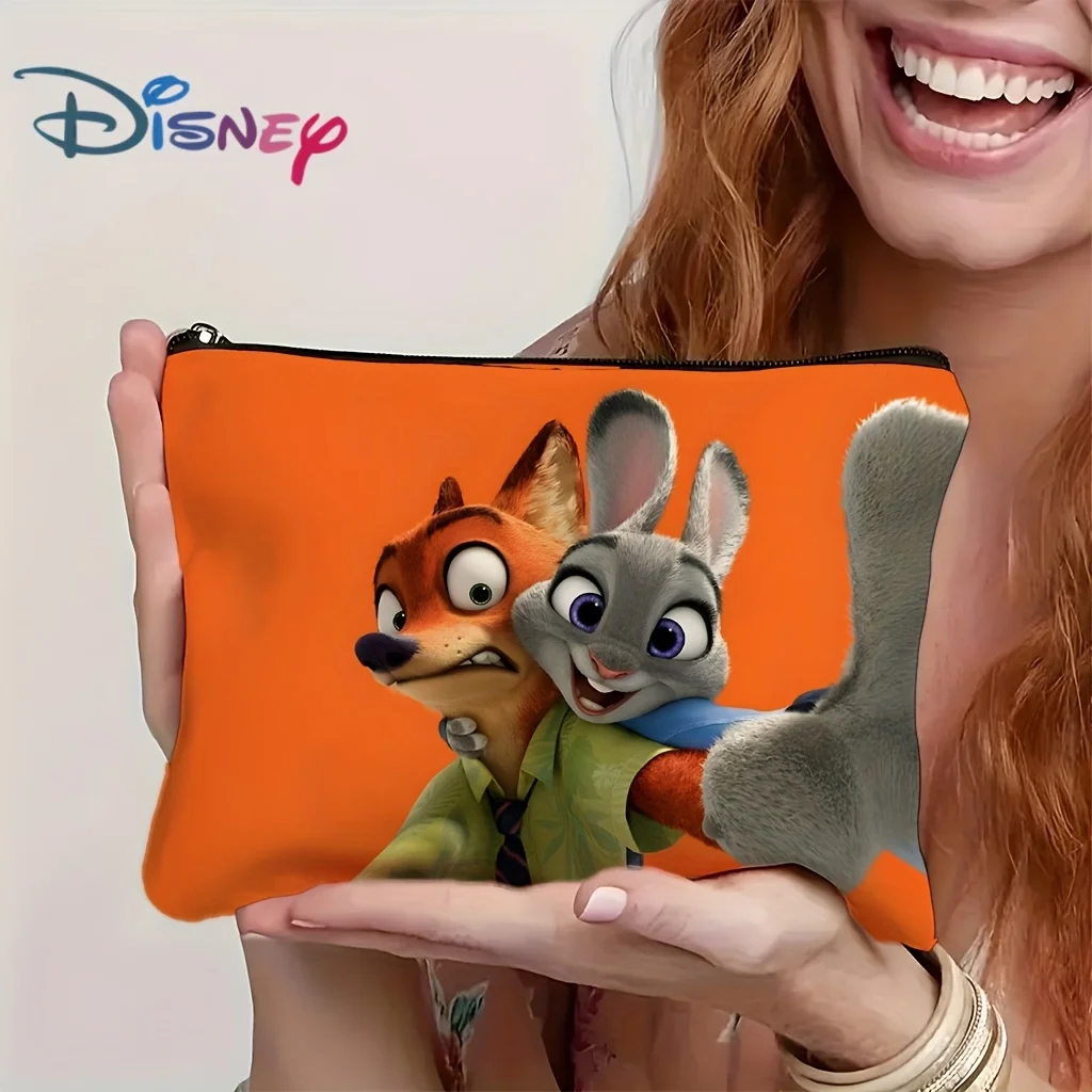 주토피아 주디 홉스와 닉 와일드 화장품 및 보석 보관 가방 1개, 완벽한 여행용 지퍼 파우치 - 재미있는 생일 선물