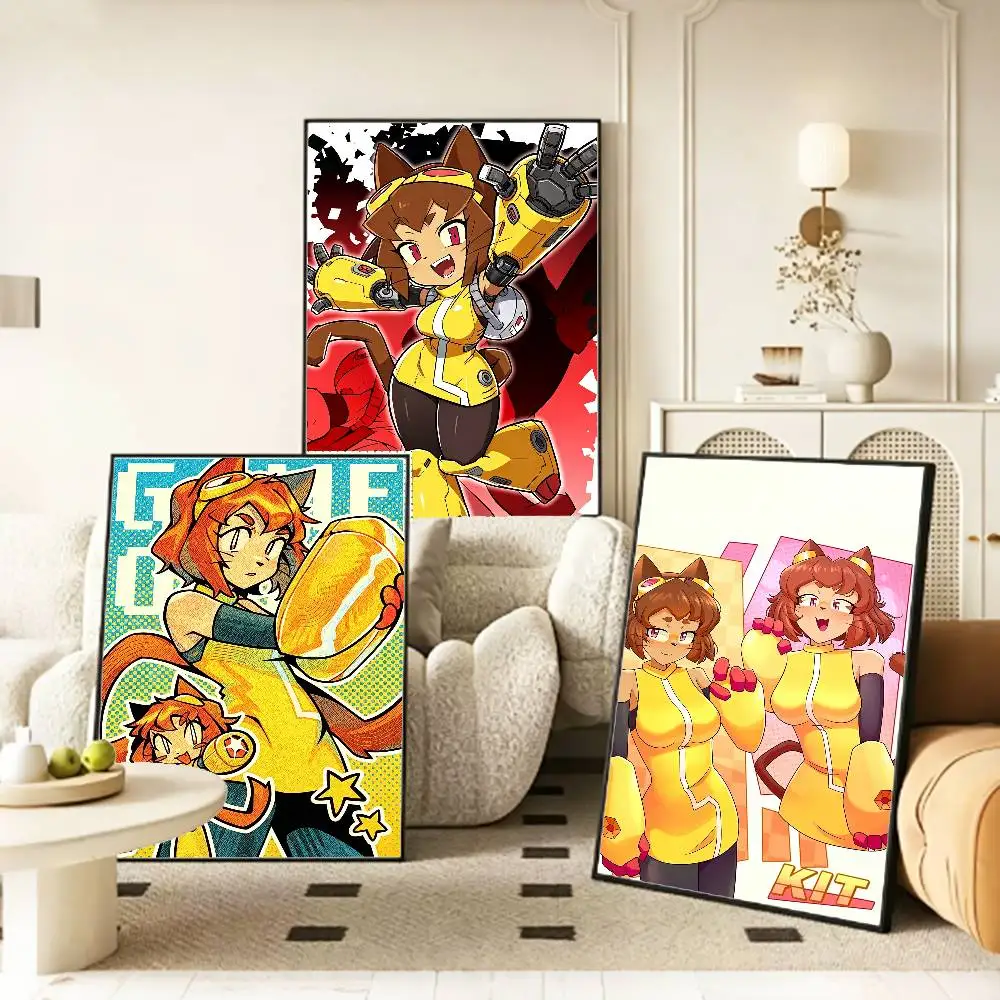CartoonIllust G-Gameoverse Kit Poster HD Self Adhesive Waterproof Wall Art Ideal for Home Office Dorm