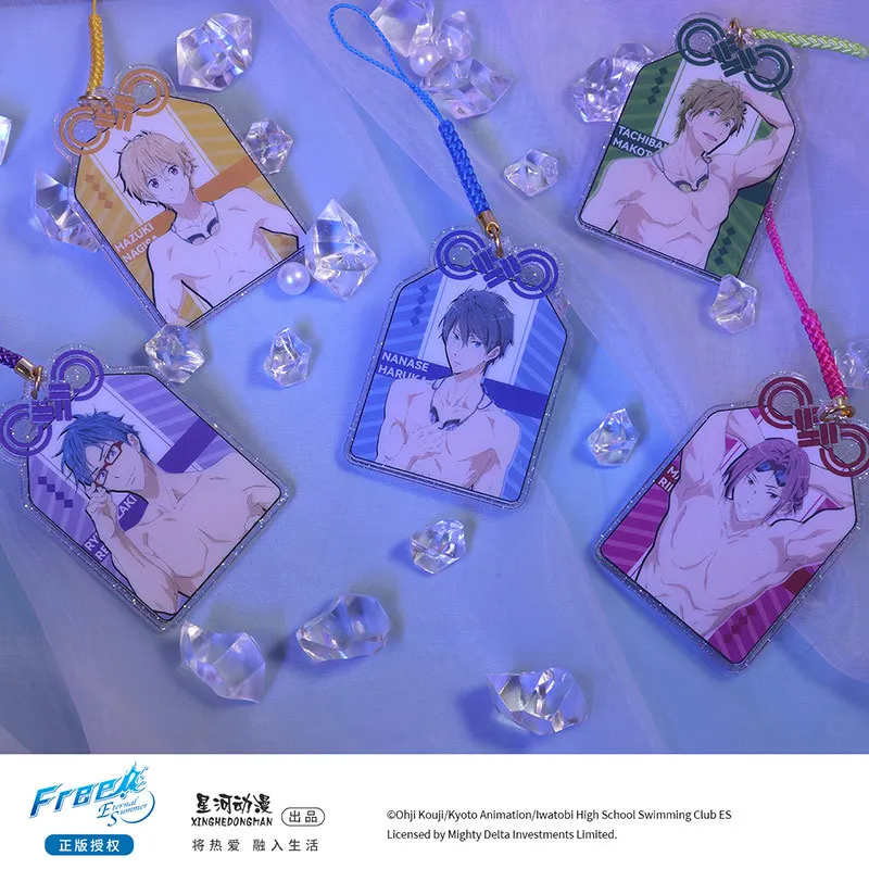 ¡Gratis! Nanase Haruka Tachibana Makoto Hazuki Nagisa Ryugazaki Matsuoka Rei Amuleto acrílico de autorización oficial de China