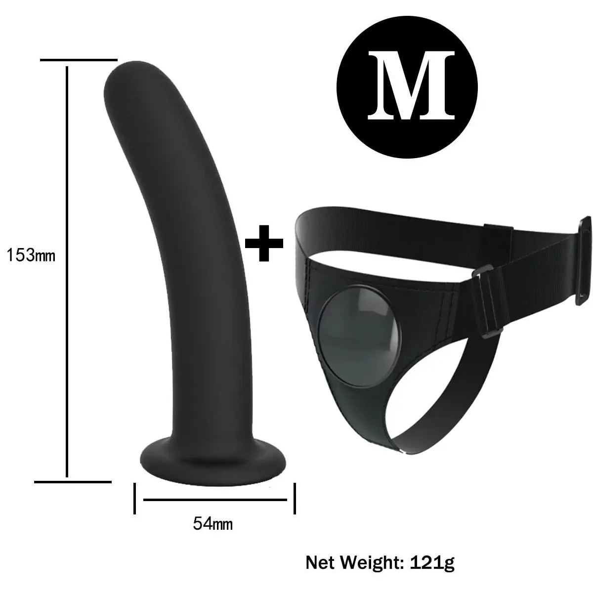 Adjustable Silicone Strap On Harness with Slim Dildo Set, Beginner Pegging Dildo Panties for Women Men Couples, Soft Purple Stra view 4