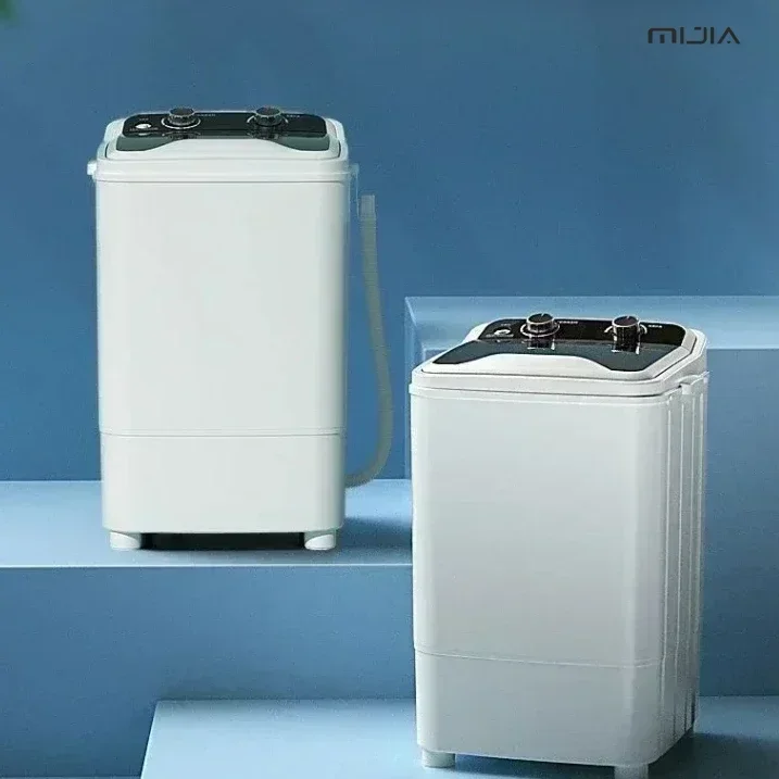 Large-Capacity Home/Dorm Semi-Automatic Mini Washing Machine - Single Cylinder, Wash & Spin