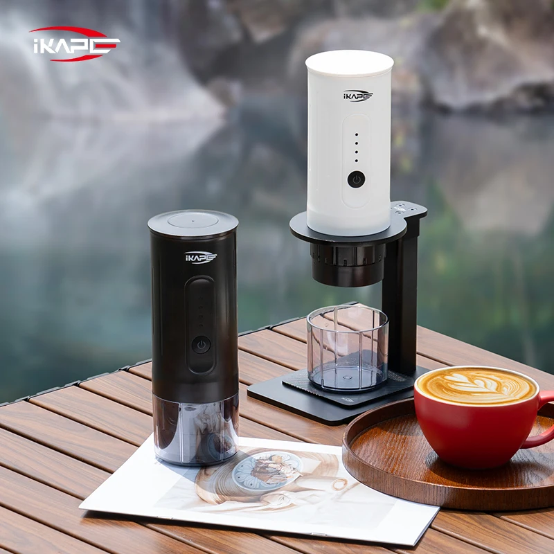 

IKAPE Espresso Portable Coffee Machine Coffee Capsule 2-in-1 Espresso Maker Camping Coffee Maker With High-Pressure Extraction