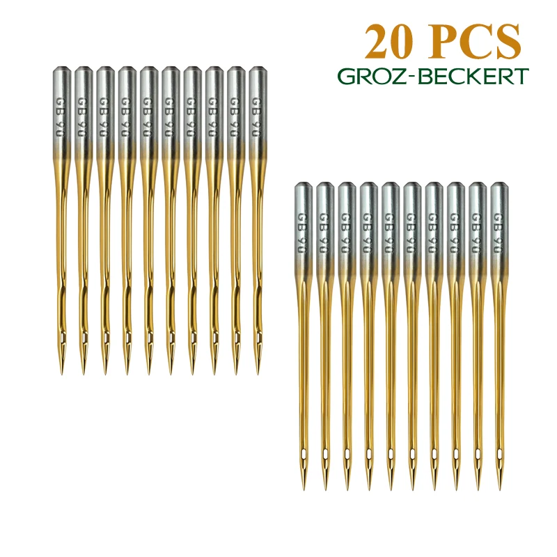 20 PCS DCX27 GEBEDUR Heat Proof Groz-Beckert Needles For Industrial Overlock Machine DC*1,B27, 81x1，DC*27