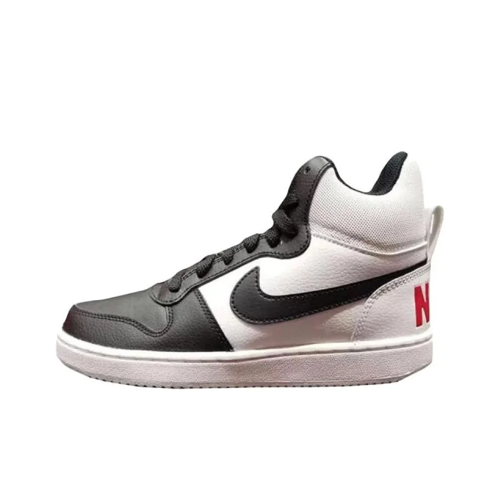 Nike Court Borough Slip Resistant Cushioning Abrasion Resistant Lightweight High top Skateboard Shoes Women's 844906-100