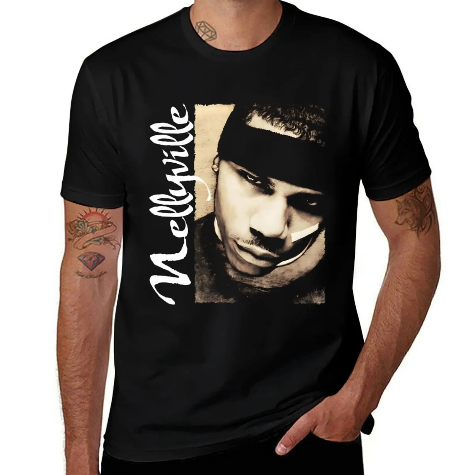 

NELLY RAPPER T-Shirt t shirts for man graphic vintage t shirt custom print t shirts for man graphic funny T-Shirt