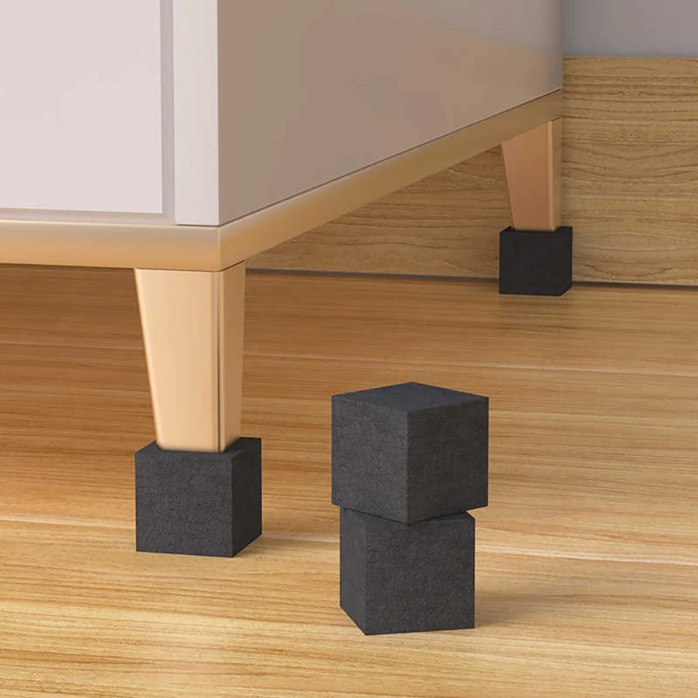 Sponge Height Increasing Foot Pad Furniture Sofa Table Height Enhancer Table Leg Square Foot Pad Shock Absorption Thick 10-50mm