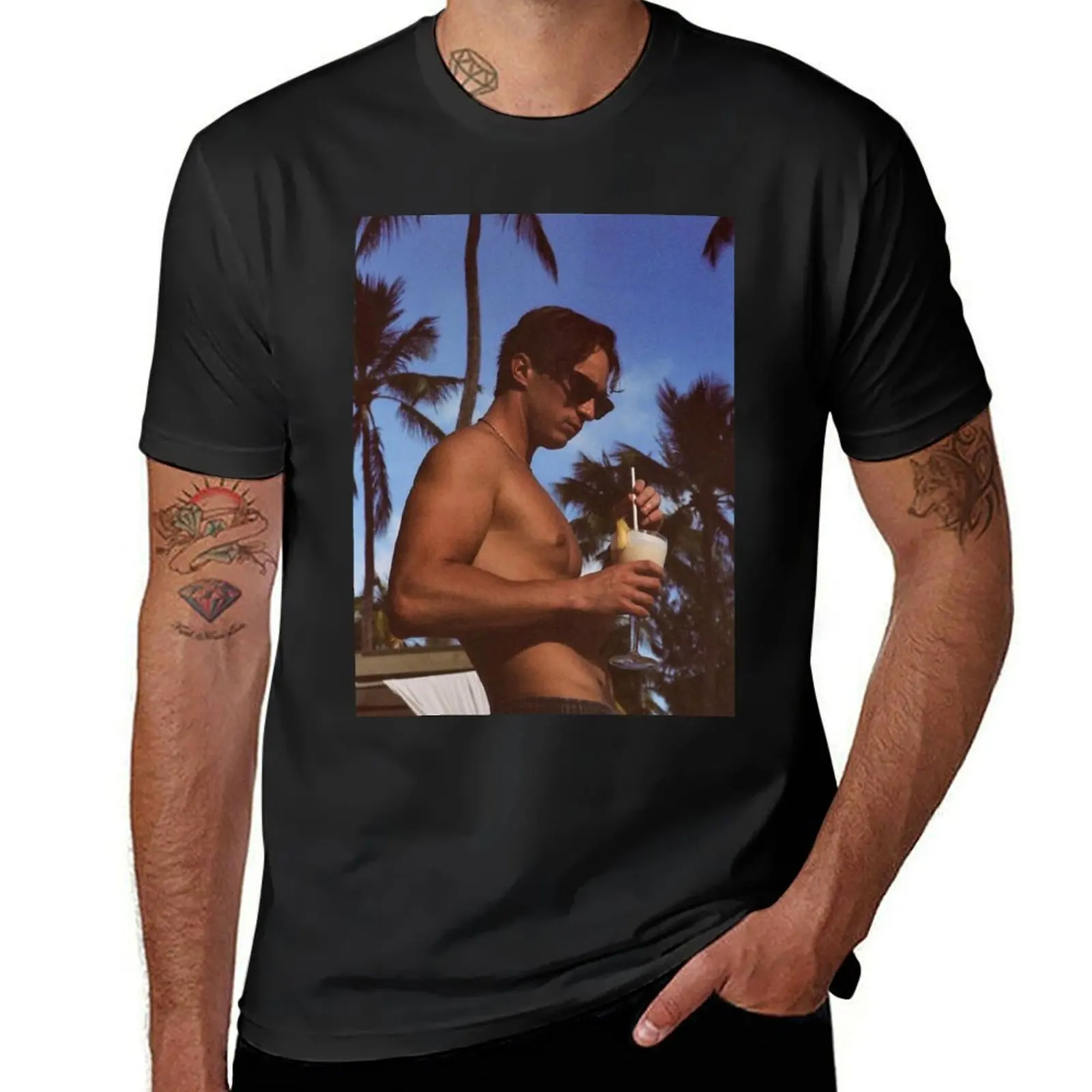 

Drew Starkey T-Shirt Blouse summer tops heavy weight t shirts for men