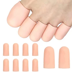 10 pz/5 paia Silicone Toe Cap Protector Cover Thumb Sleeve mais blister sollievo dal dolore Gel Toe Tube Bunion correzione cura del piede