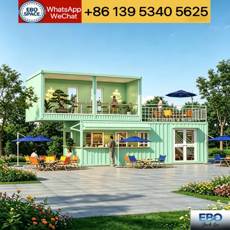   Villa préfabriquée extensible coupe-vent avec plusieurs fenêtres, maison conteneur pliable, maison préfabriquée auto-construite pour zones rurales