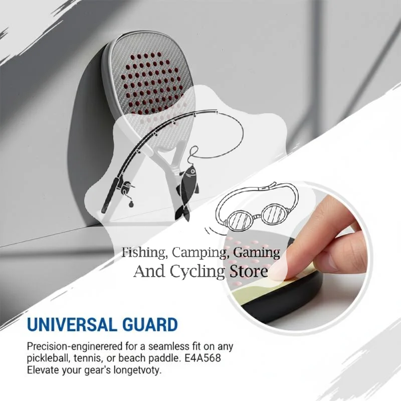 1PC Pickleball Paddle Head Tape Transparent Edge Protector Racquet Guard Soft Resilient For Daily Matches Sports Practice