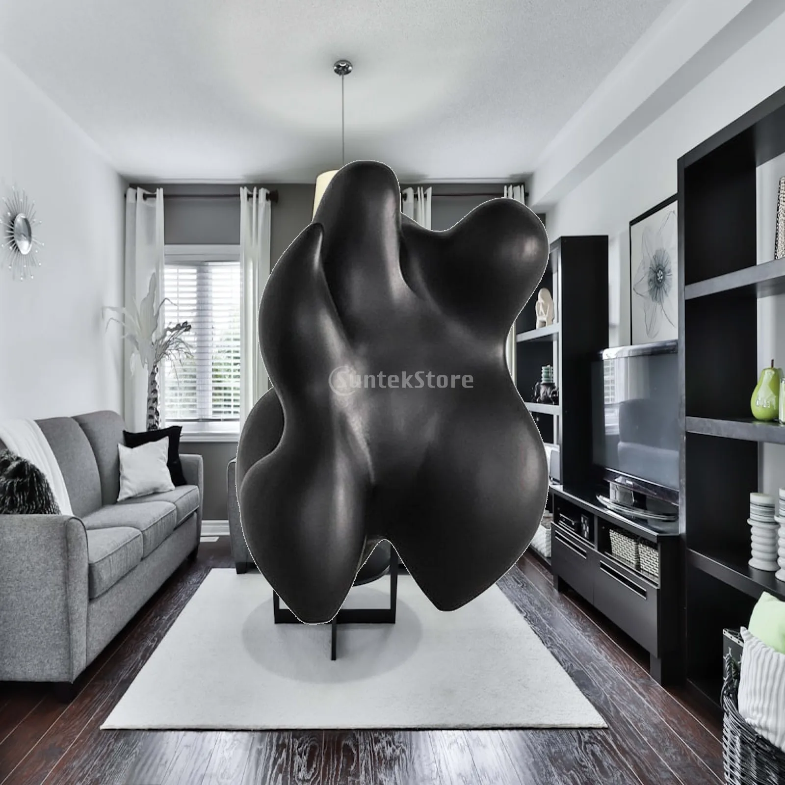 black-abstract-sculpture-luxury-accent-house-decoration-elegant-decor-for-office