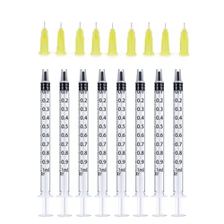 Siringhe da 1ml + 30G 4MM aghi per iniezione aghi da disegno strumento per iniezione aghi a punta affilata ago monouso per meso