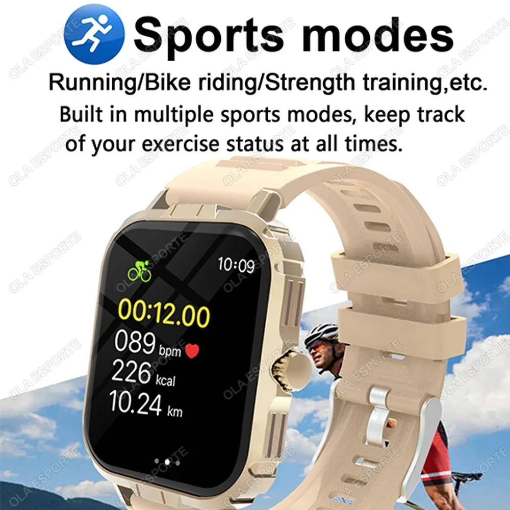 NEW Outdoor Smart Watch Men Bluetooth Call Heart Rate ECG Sport Watch Weather Waterproof Women Smartwatch 2024 For Android IOS