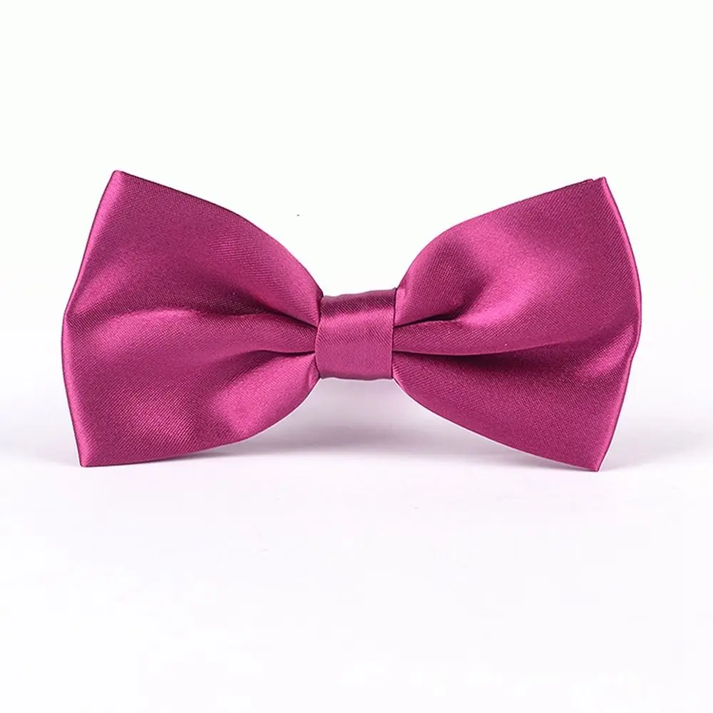 Slim Necktie Satin Gentleman Suit Accessories Wedding Tie English Style Bowknot Bowtie Bow Tie Solid Color Ties Men Ties