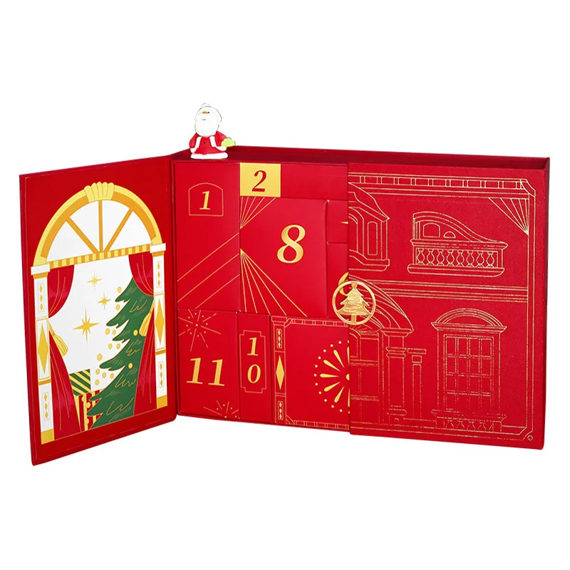 Customization.Customization.Manufacture Wholesale Customized Printed Cardboard Christmas Beauty Advent Calendar Gift Packaging B