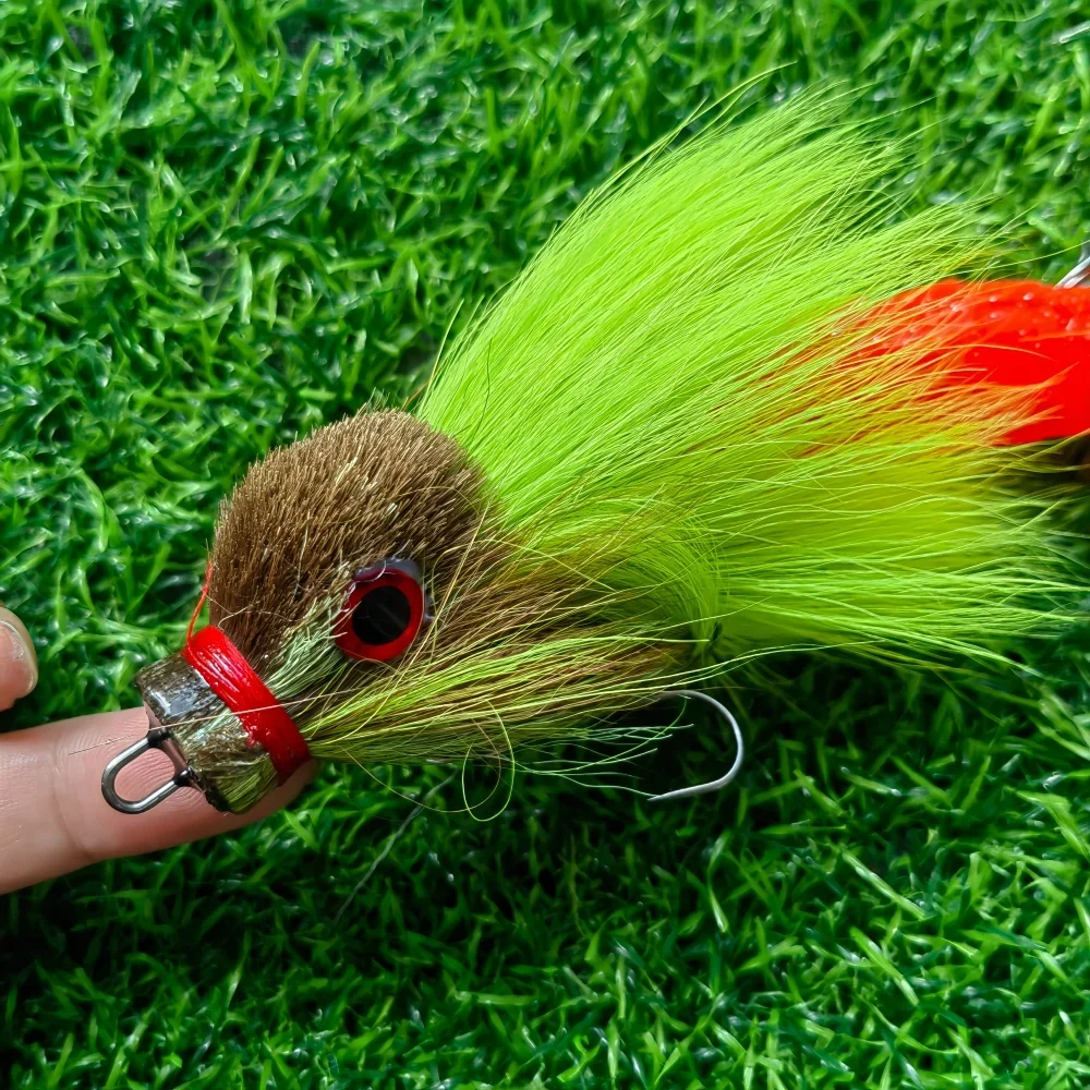 

MUKUN 1PC Big Saltwater Pike Mouse Fishing Bait 22cm/36g Swimbait Lure Soft Artificial Fly Fishing for Pike Bass
