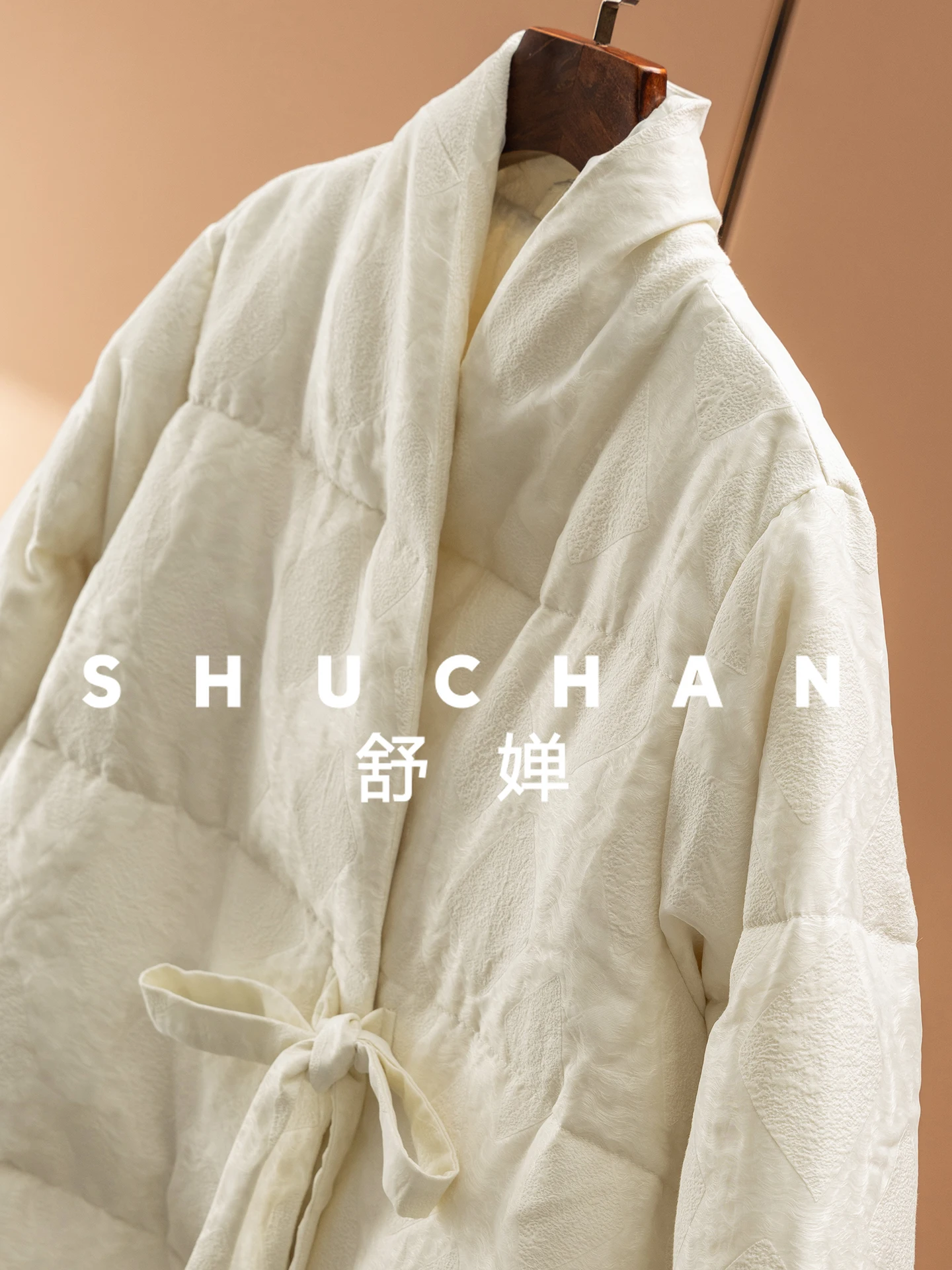 جديد الصينية الملمس الجاكار 90 الأبيض أوزة أسفل سترة متوسطة وطويلة للنساء 04J5 #3