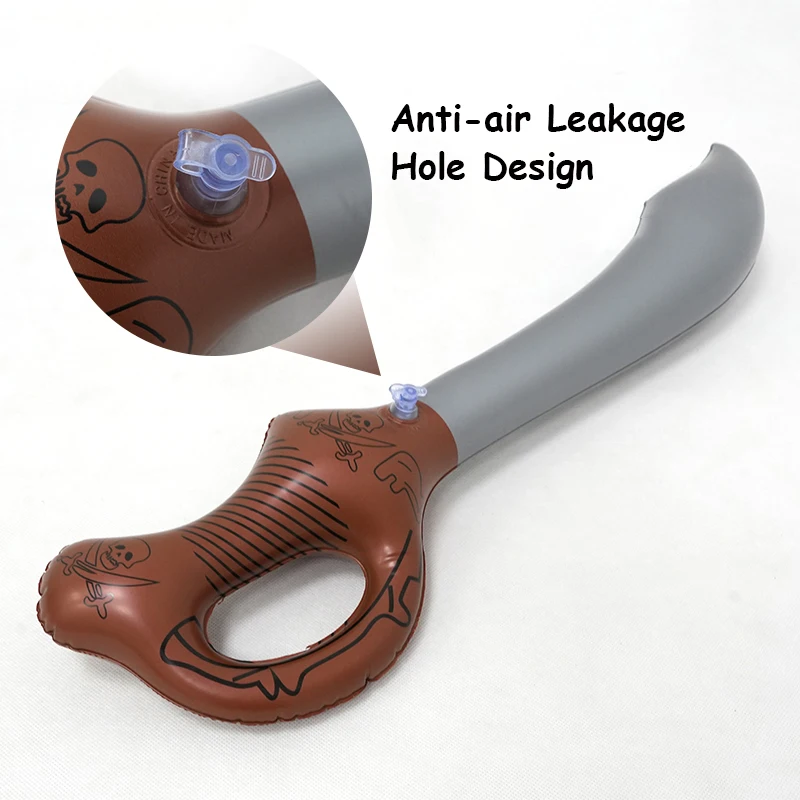 1Pc Aufblasbare Piraten Schwerter Halloween Spielzeug Pvc Air Kinder Aufgeblasen Messer Geburtstag Party Dekorationen für kinder Jungen Geschenke