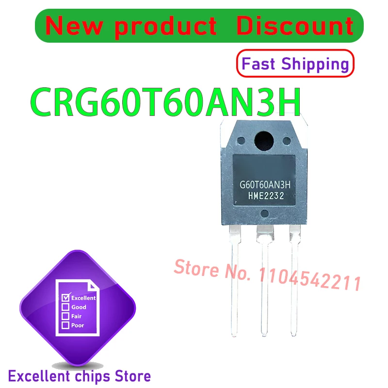 10 pièces/lot Original CRG60T60AN3H G60T60AN3H T60T60 TO-247 100% nouveau et authentique