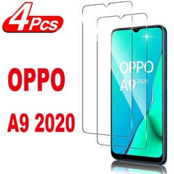 2/4Pcs 9H Screen Protector Glass For OPPO A9 2020 HD Tempered Glass Film