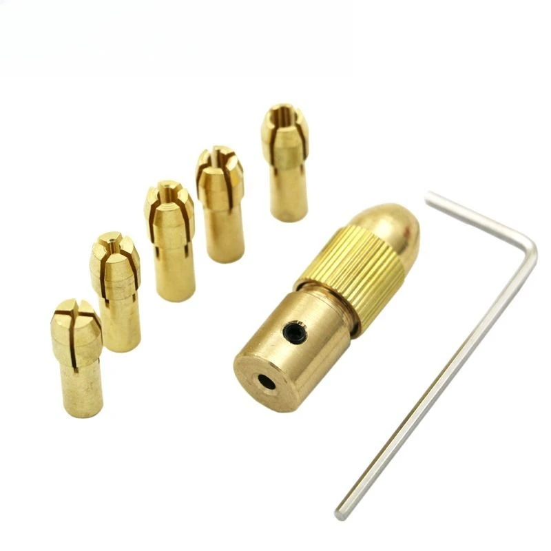 Micro electric drill self-locking chuck Multi-size brass clamping base for mini drill