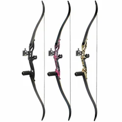 Recurve Bow JUNXING F179 Takedown Right Hand Bow 30-50Ibs Archery Black Limbs Handle Hunt Sport