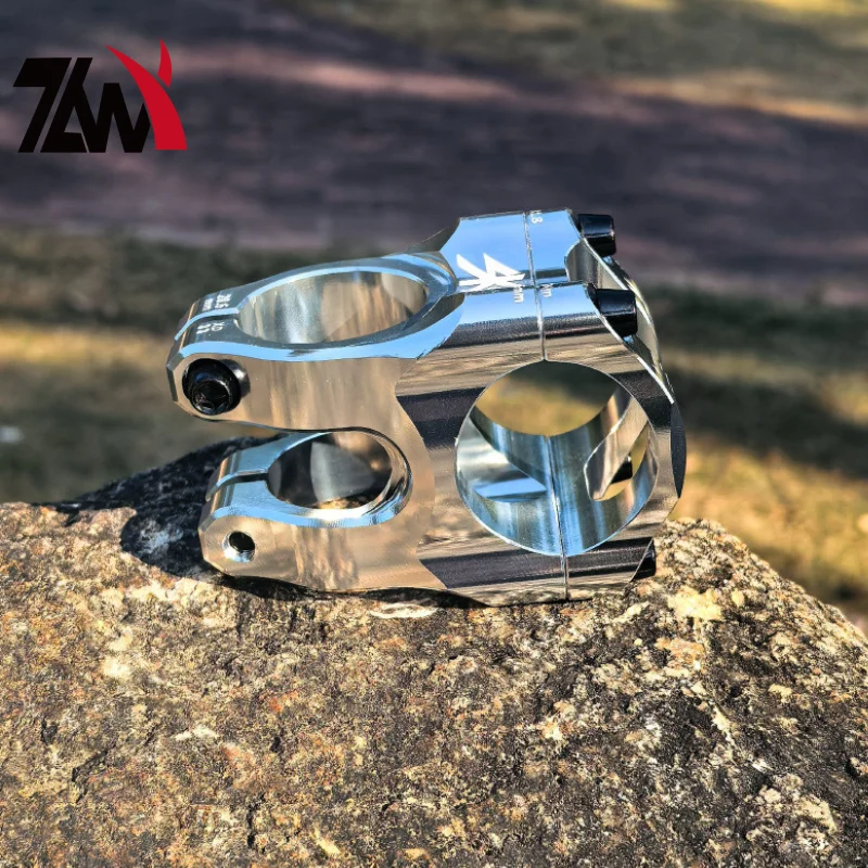 Adjustable MTB Bike Stem 35mm Steerer 31.8mm Clamp CNC Hollow Out Short Reach Black/Red Anodized Bicycle Handlebar Parts