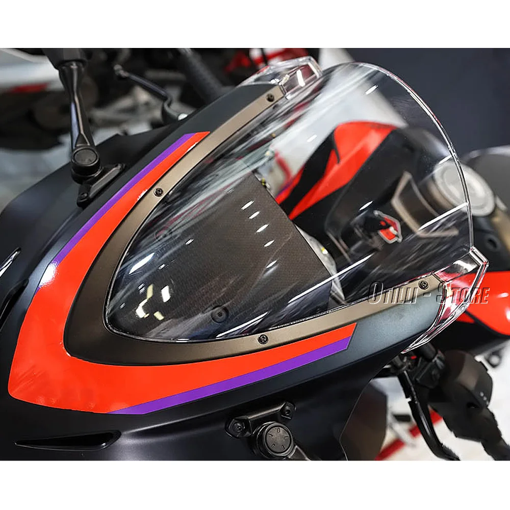 

For Aprilia RS457 rs457 RS 457 2024 2025 Motorcycle Accessories Acrylic Front Windshield Windscreen Wind Deflectors Covers Kit