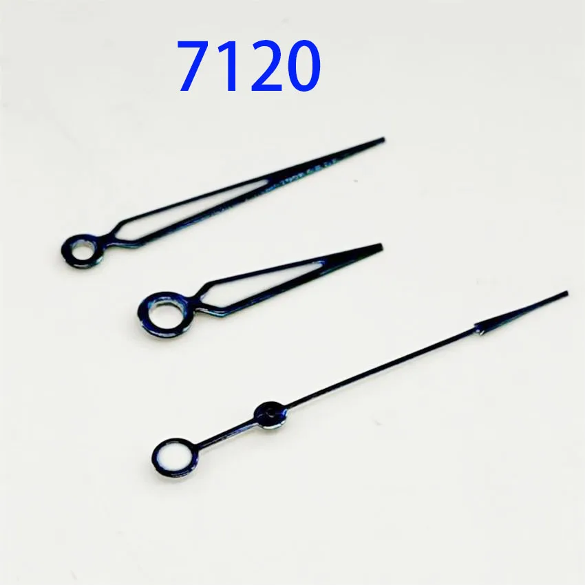 1 set Luminous Blue Watch Hands Set 7120 Movement Three-Needle Hour Minute Second Watch Pointers Accessories for Watch Repair