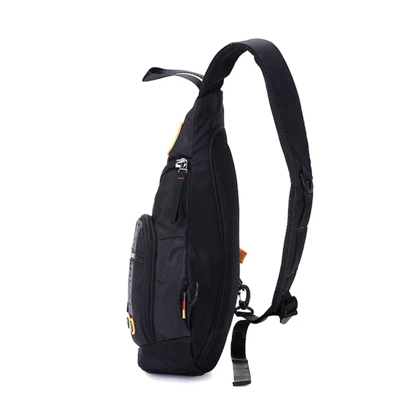 Waterproof Nylon Men Single Shoulder Cross Body Bag Travel Cycling Sling Rucksack Chest Back Pack Messenger for Camping Hiking