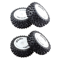 4Pcs Front And Rear Tire Wheel Tyre For Wltoys 144001 144010 124007 124016 124017 124018 124019 1/12 1/14 RC Car Kit