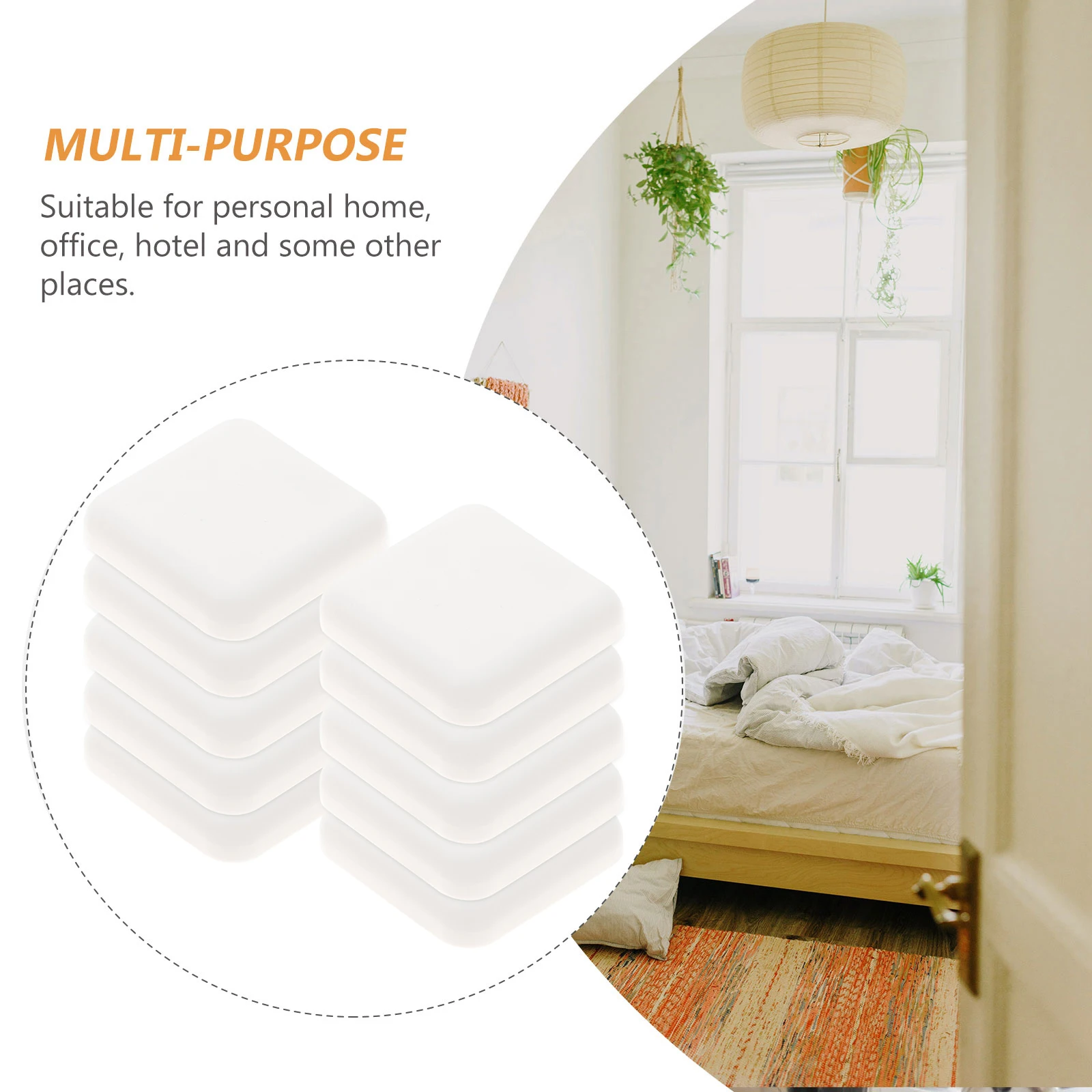 

10pcs Bumper Wall Protector Adhesive Silicone Door Stopper Waterproof Anti-Collision Pads Wall Bumpers Door Knob