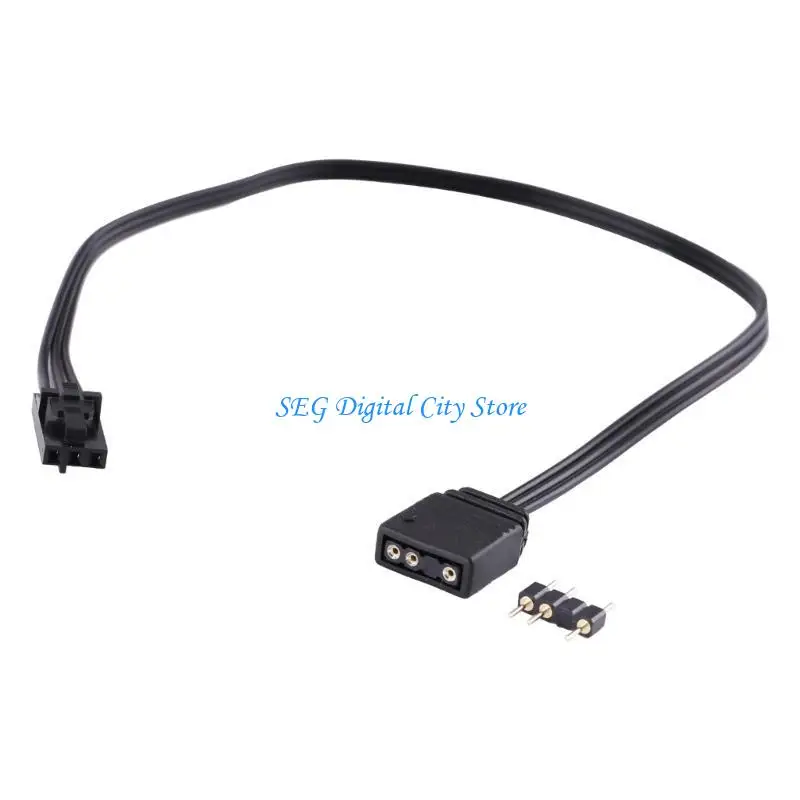 

U75B для RGB 4PIN до стандартного ARGB 3PIN 5V Разъем Adapter RGB Кабель 25 см.