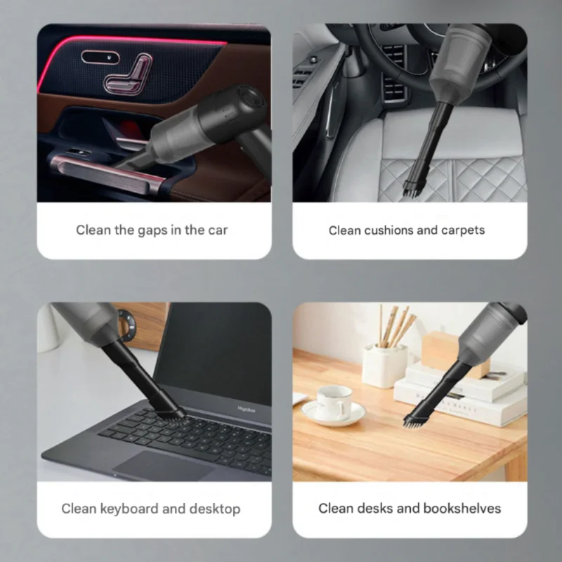 9000Pa コードレスハンドヘルド掃除機 - ペットの毛、車、RV 用ポータブルクリーナー、Type-C 充電式、外出先でダストバスター