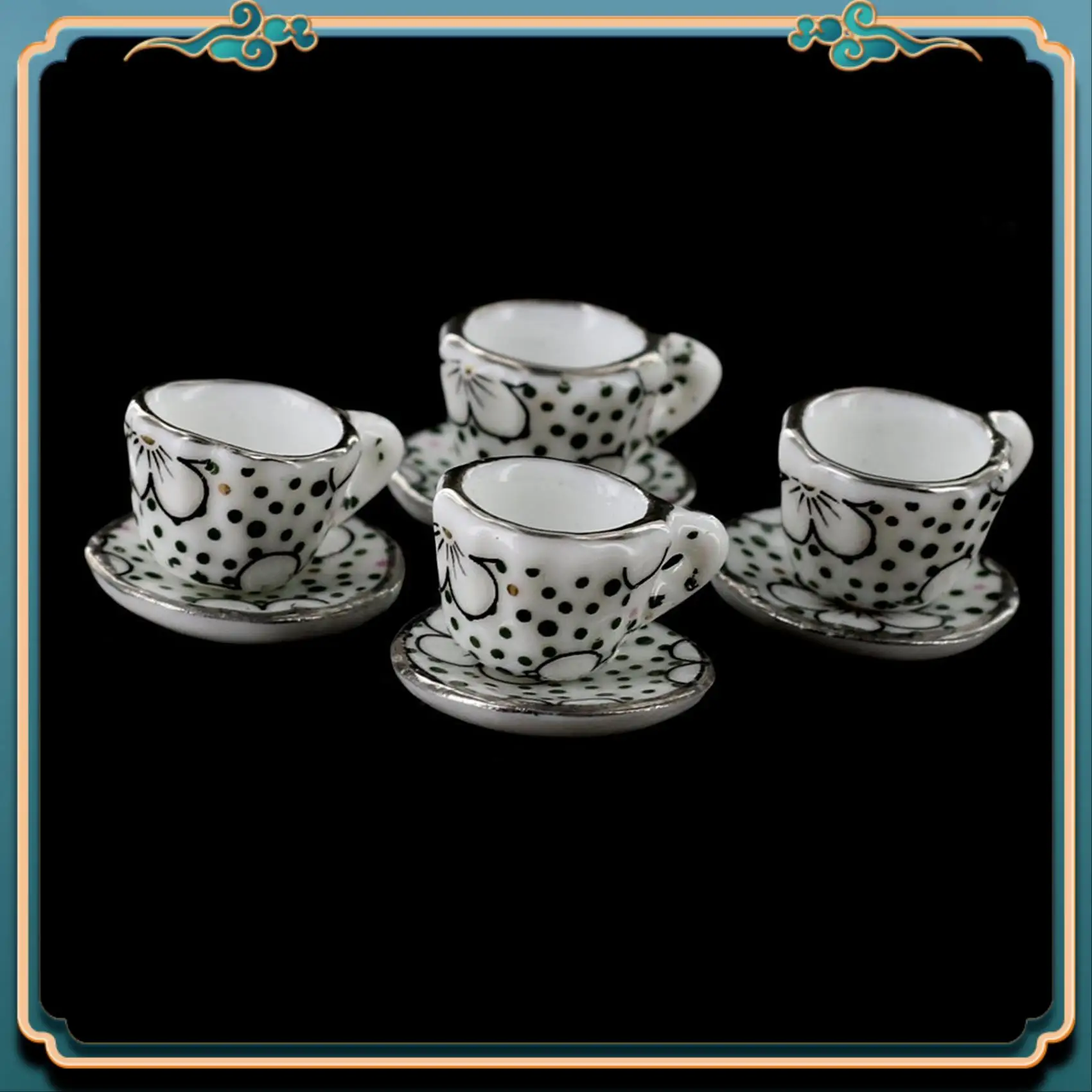 ABJG-2X طقم شاي بورسلين أواني تناول الطعام 15Pzs نمط ديزي