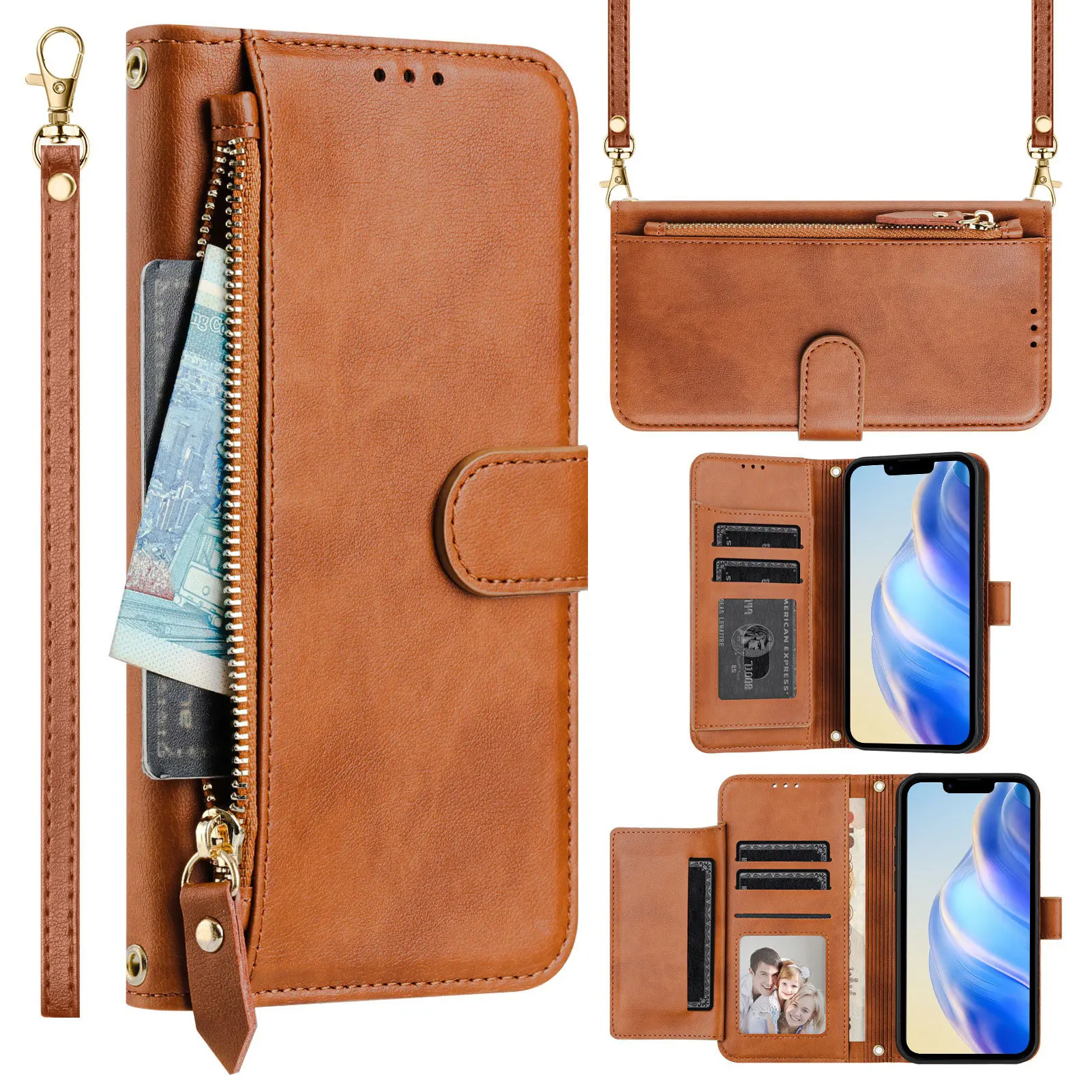 Crossbody Flip Case For OnePlus 13S 13T 13R 13 12 11 10 9 8T Multi