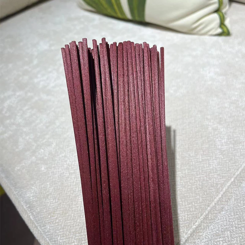 100pcs L25cm D3mm Wine Red Reed Diffuser Replacement Sticks Synthetic Fibre Rod Rattan Aromatherapy Diffuser Accessories