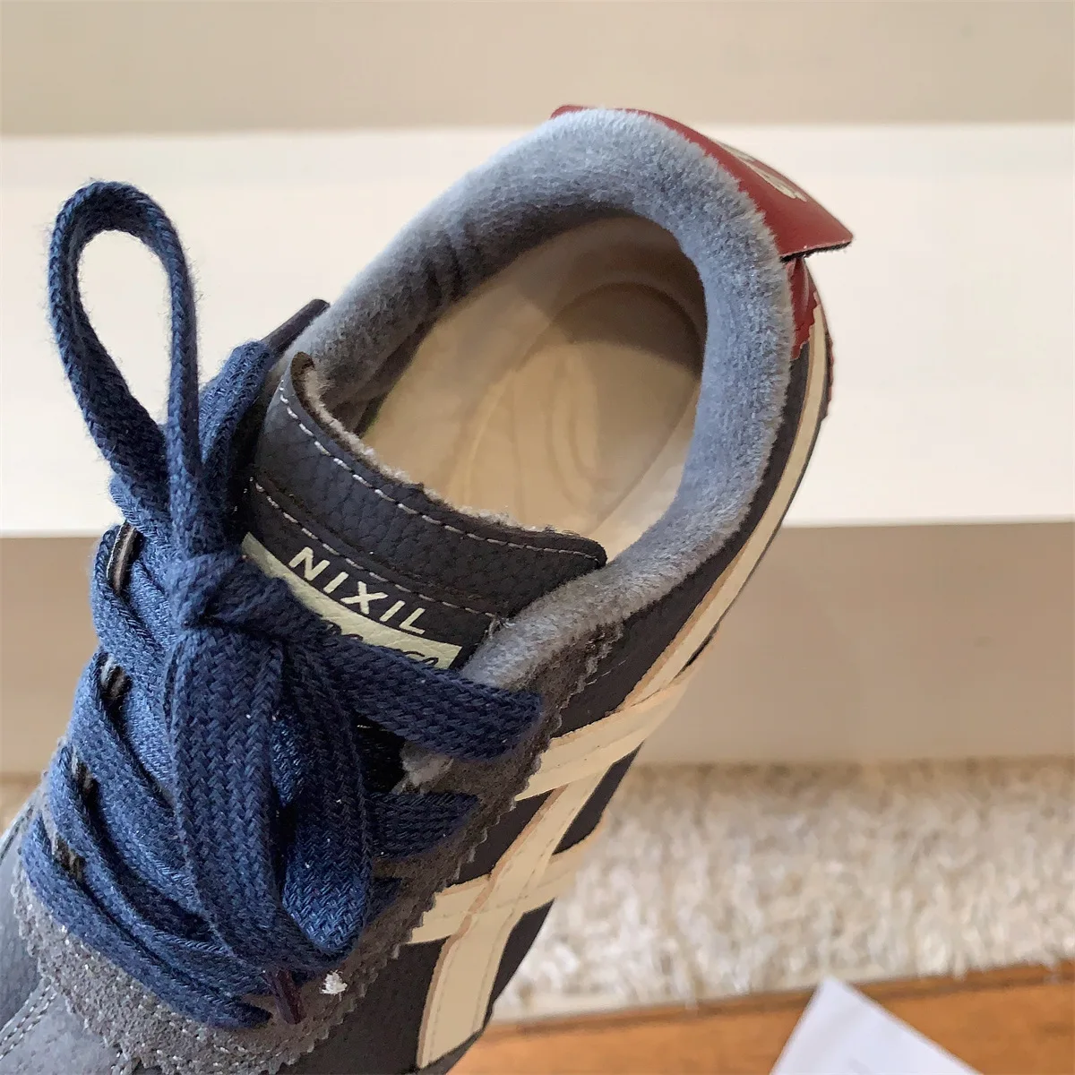 أحذية تدريب أخلاقية عصرية لزملاء الدراسة في فصل الشتاء مع الألوان، أحذية أطفال مخملية #4