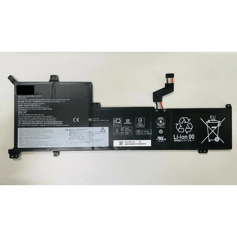 

Новый аккумулятор L19D4PF2 15 В, 56 Втч для IdeaPad 3-17ADA05 3-17ARE05 SB10W89846